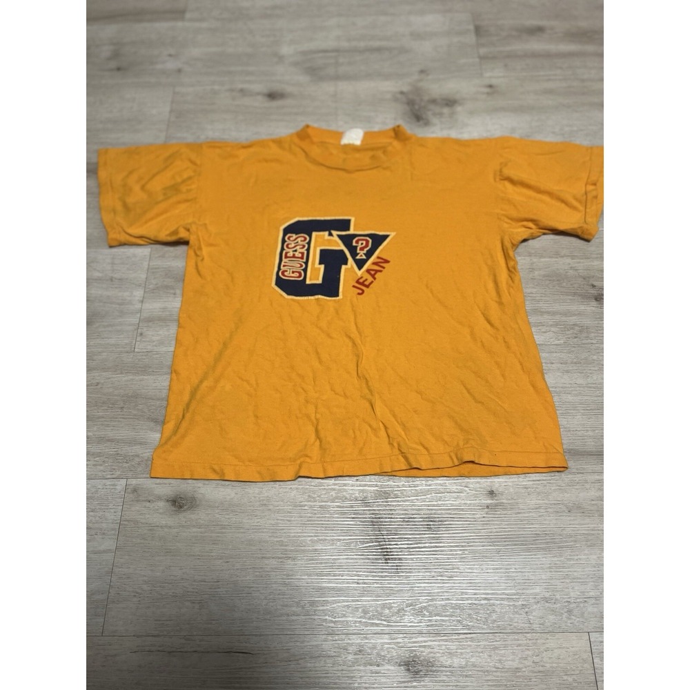 Vintage 1990s Guess Jeans Graphic Single Stitch T Shirt Size M Mens